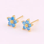 Load image into Gallery viewer, Dainty Diamond Floral Bracelets and Earrings