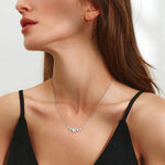 Load image into Gallery viewer, Dainty Diamond Floral Petals Necklace