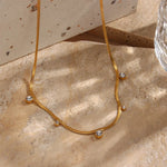 Load image into Gallery viewer, Dainty Diamond Herringbone Choker Necklace
