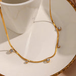 Load image into Gallery viewer, Dainty Diamond Herringbone Choker Necklace