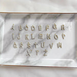 Load image into Gallery viewer, Dainty Diamond Letter Initial & Birthstone Paperclip Chain Necklace