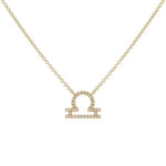 Load image into Gallery viewer, Dainty Diamond Zodiac Sign Necklace