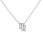 Load image into Gallery viewer, Dainty Diamond Zodiac Sign Necklace
