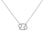 Load image into Gallery viewer, Dainty Diamond Zodiac Sign Necklace