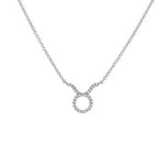 Load image into Gallery viewer, Dainty Diamond Zodiac Sign Necklace