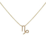 Load image into Gallery viewer, Dainty Diamond Zodiac Sign Necklace