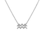 Load image into Gallery viewer, Dainty Diamond Zodiac Sign Necklace