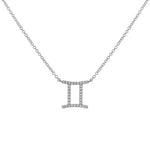 Load image into Gallery viewer, Dainty Diamond Zodiac Sign Necklace
