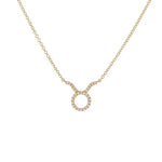 Load image into Gallery viewer, Dainty Diamond Zodiac Sign Necklace