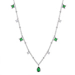 Load image into Gallery viewer, Dainty Emerald Aurora Necklace