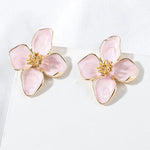 Load image into Gallery viewer, Dainty Floral Hibiscus Earrings