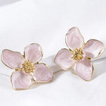 Load image into Gallery viewer, Dainty Floral Hibiscus Earrings