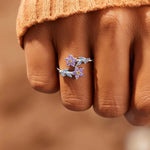 Load image into Gallery viewer, Dainty Forget Me Nots Floral Ring