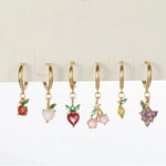 Load image into Gallery viewer, Dainty Fruit Hoop & Stud Earrings