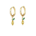 Load image into Gallery viewer, Dainty Fruit Hoop & Stud Earrings