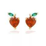 Load image into Gallery viewer, Dainty Fruit Hoop & Stud Earrings
