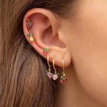 Load image into Gallery viewer, Dainty Fruit Hoop & Stud Earrings