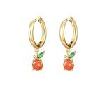 Load image into Gallery viewer, Dainty Fruit Hoop & Stud Earrings