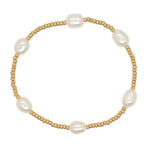 Load image into Gallery viewer, Dainty Gold Beaded Pearl Bracelets