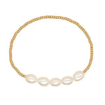 Load image into Gallery viewer, Dainty Gold Beaded Pearl Bracelets