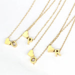Load image into Gallery viewer, Dainty Heart Accented Letter Initial Necklace