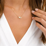 Load image into Gallery viewer, Dainty Heart Accented Letter Initial Necklace
