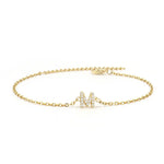 Load image into Gallery viewer, Dainty Initial Chain Bracelet