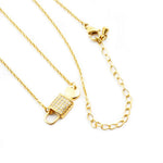 Load image into Gallery viewer, Dainty Lock And Key Lovers Necklace