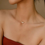 Load image into Gallery viewer, Dainty Lotus Floral Necklace