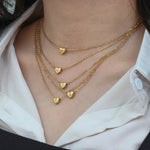 Load image into Gallery viewer, Dainty Minimal Heart Initial Letter Necklace