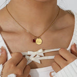Load image into Gallery viewer, Dainty Personalized Name & Birthstone Necklace