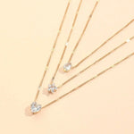 Load image into Gallery viewer, Dainty Shaped Diamonds Necklace Stack