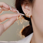 Load image into Gallery viewer, Dainty Shimmering Claw Huggie Earrings