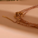 Load image into Gallery viewer, Dainty Stone Beaded Initial Necklace