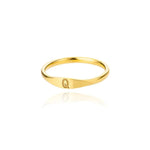 Load image into Gallery viewer, Dainty Thin Letter Initial Ring