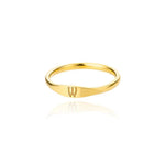 Load image into Gallery viewer, Dainty Thin Letter Initial Ring
