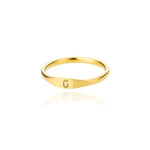 Load image into Gallery viewer, Dainty Thin Letter Initial Ring