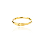 Load image into Gallery viewer, Dainty Thin Letter Initial Ring