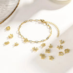 Load image into Gallery viewer, Dainty Thin Paperclip Letter Initial Bracelet