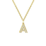 Load image into Gallery viewer, Dainty Zircon Letter Initial, Number, Symbol Chain Necklace