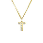 Load image into Gallery viewer, Dainty Zircon Letter Initial, Number, Symbol Chain Necklace
