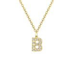 Load image into Gallery viewer, Dainty Zircon Letter Initial, Number, Symbol Chain Necklace
