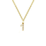 Load image into Gallery viewer, Dainty Zircon Letter Initial, Number, Symbol Chain Necklace