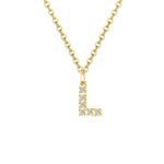 Load image into Gallery viewer, Dainty Zircon Letter Initial, Number, Symbol Chain Necklace