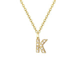 Load image into Gallery viewer, Dainty Zircon Letter Initial, Number, Symbol Chain Necklace