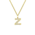 Load image into Gallery viewer, Dainty Zircon Letter Initial, Number, Symbol Chain Necklace