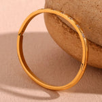 Load image into Gallery viewer, Diamond Accented Gold Cuff Bracelet