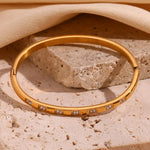 Load image into Gallery viewer, Diamond Accented Gold Cuff Bracelet