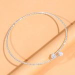 Load image into Gallery viewer, Diamond Heart Open Choker Necklace