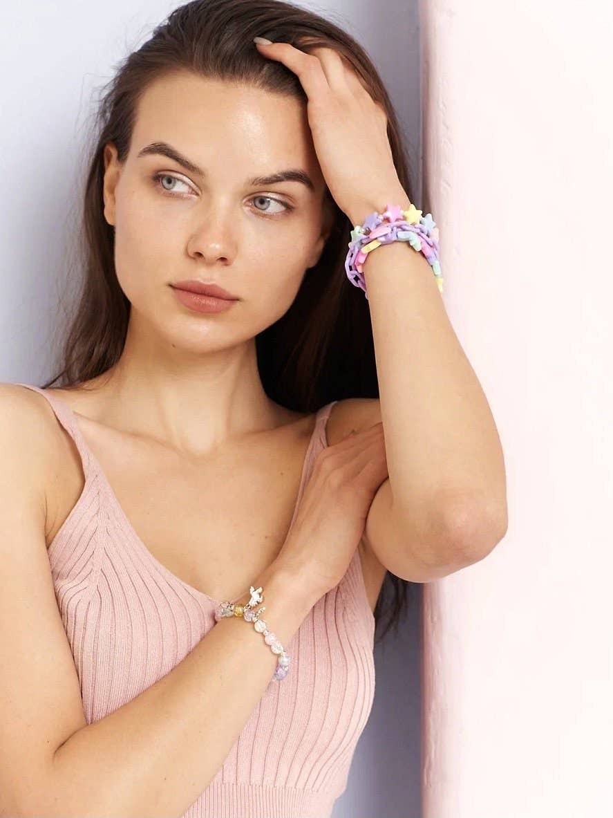 Dreamy pearl bracelet with unicorn charm